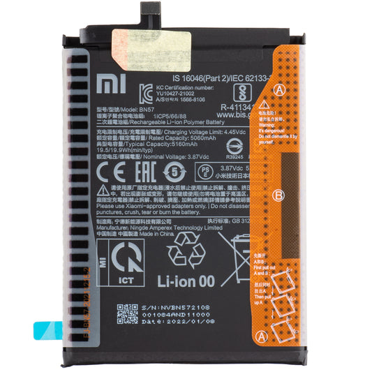 Akku Xiaomi Poco X3 Pro, BN57, Service Pack 460200007D1G 
