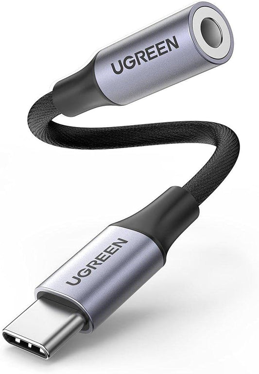 USB-C Audio Adapter USB-C - 3.5mm UGREEN AV161, 0.15m, Grau 