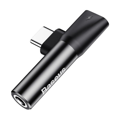 Adaptateur audio USB-C - USB-C / 3,5 mm Baseus L41, noir CATL41-01