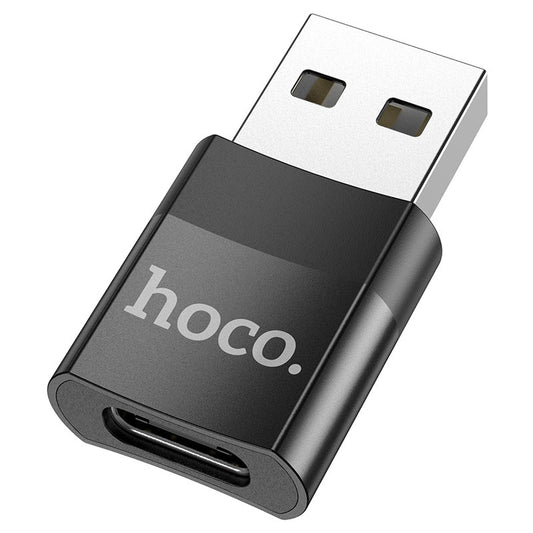 Daten- und Ladeadapter USB-C - USB-A HOCO UA17, Schwarz