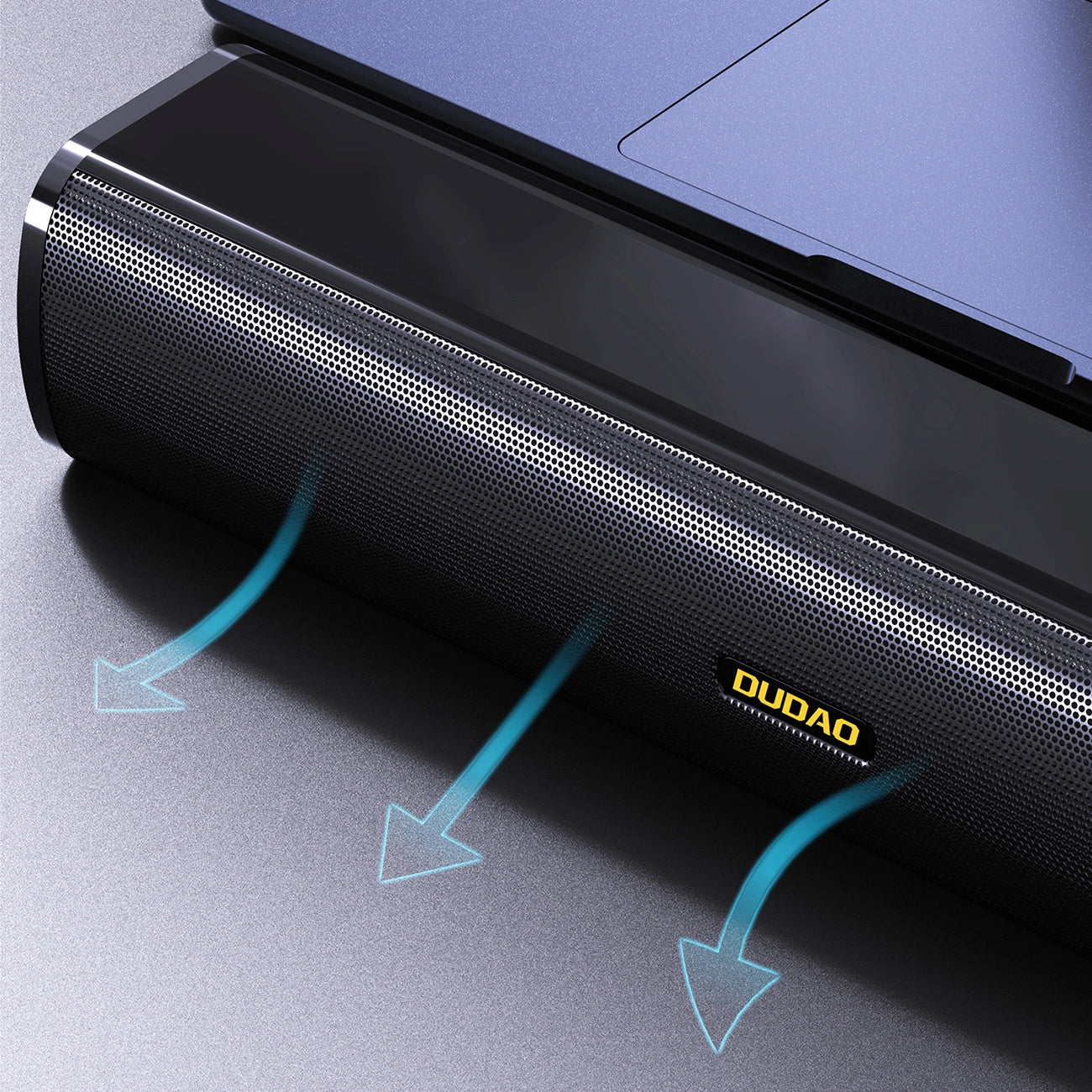 Tragbarer Bluetooth-Lautsprecher Dudao Y2+, 2 x 3 W, Schwarz 