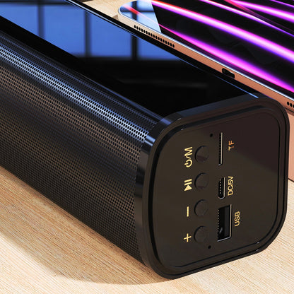 Tragbarer Bluetooth-Lautsprecher Dudao Y2+, 2 x 3 W, Schwarz 