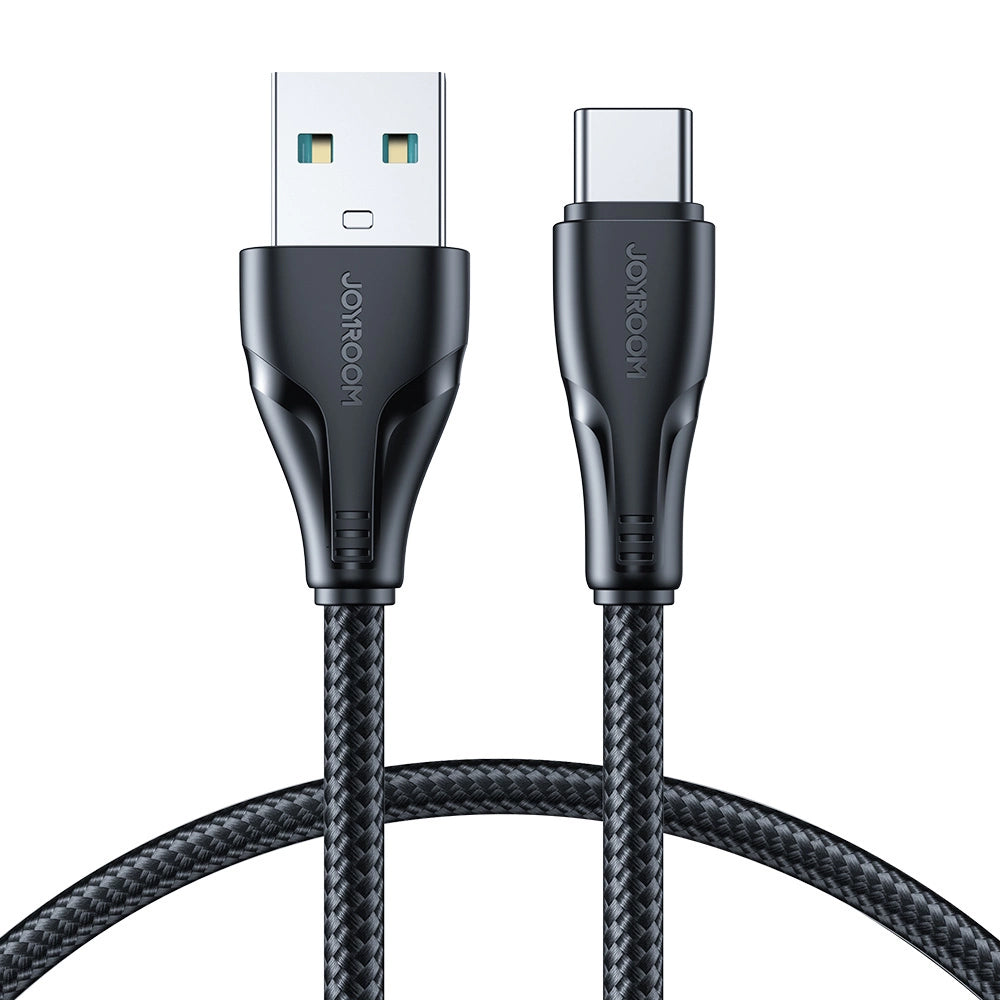 USB-A to USB-C Data and Charging Cable Joyroom Surpass, 18W, 1.2m, Black S-UC027A11 