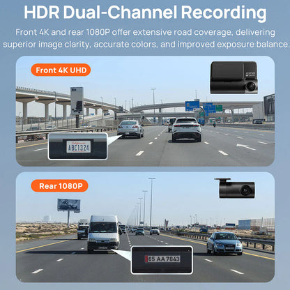 70mai Dash Cam A810, 4K, Wi-Fi, GPS, 3inch Display 