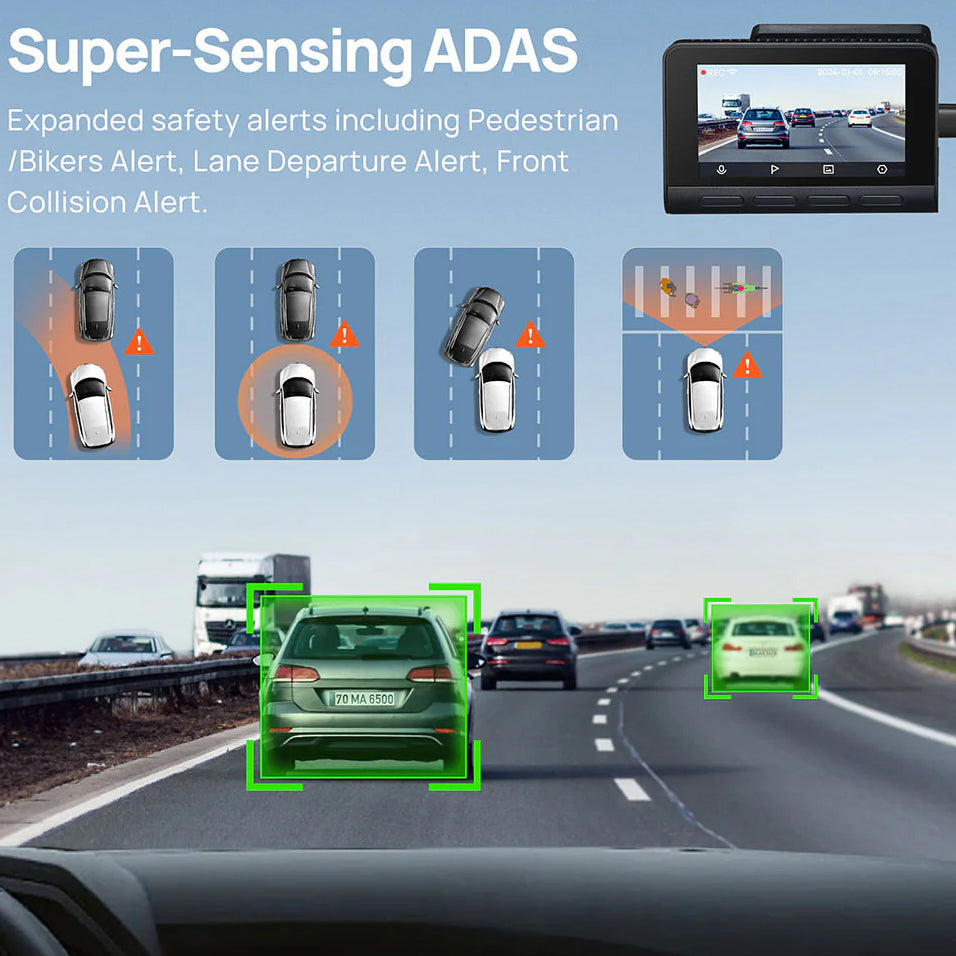70mai Dash Cam A810, 4K, Wi-Fi, GPS, 3inch Display 