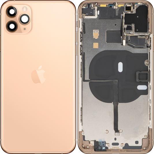 Apple iPhone 11 Pro Max Batterieabdeckung, mit halbem Gehäuse, Gold, Swap 