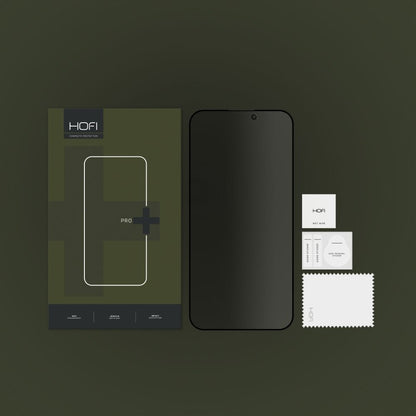 Privacy Screen Protector HOFI PRO+ for Apple iPhone 15 Pro Max, Shielded Glass, Full Glue 