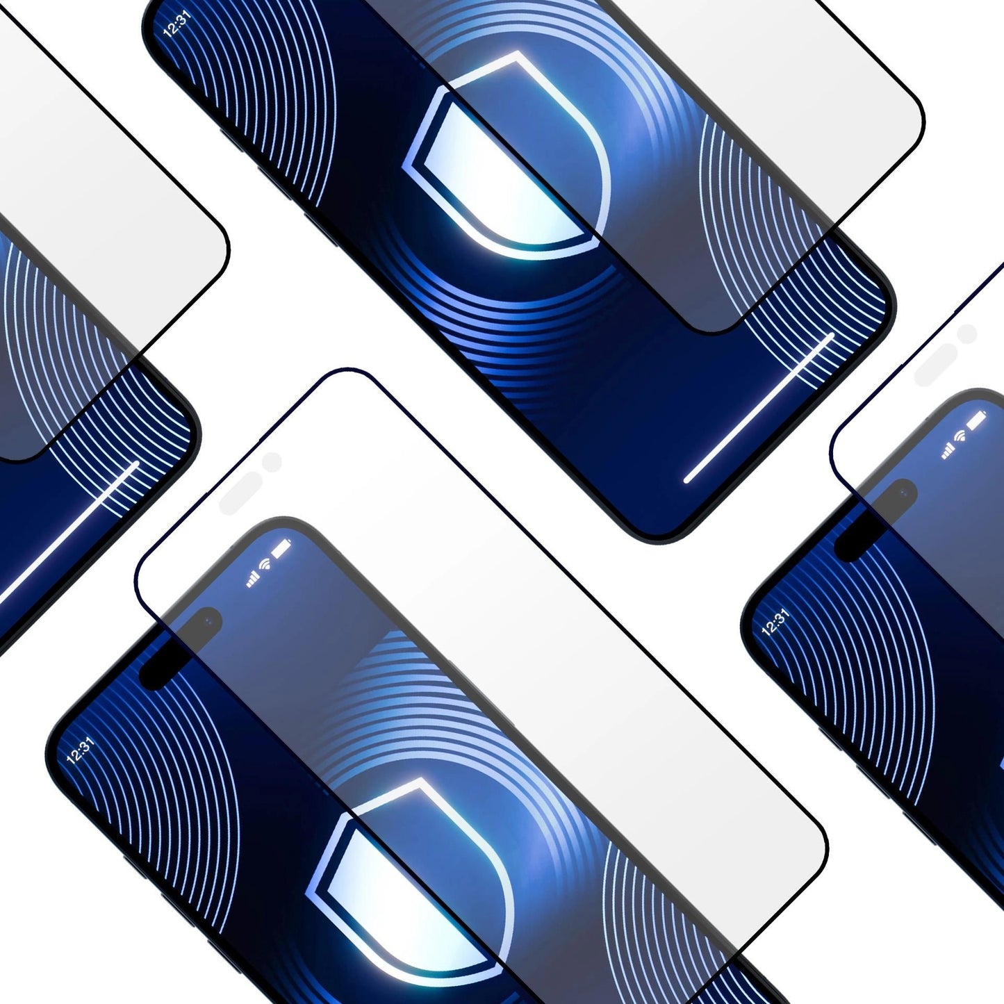 Displayschutzfolie 3MK HardGlass Matt Matt Max für Apple iPhone 16 Pro Max, Schutzglas, Vollverklebung, Schwarz 