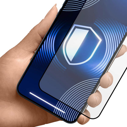 Displayschutzfolie 3MK HardGlass Matt Matt Max für Apple iPhone 16 Pro Max, Schutzglas, Vollverklebung, Schwarz 