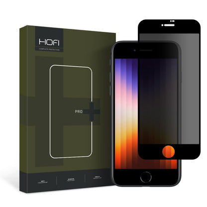 Privacy Screen Protector HOFI PRO+ for Apple iPhone SE (2020) / 8 / 7, Shielded Glass, Full Glue