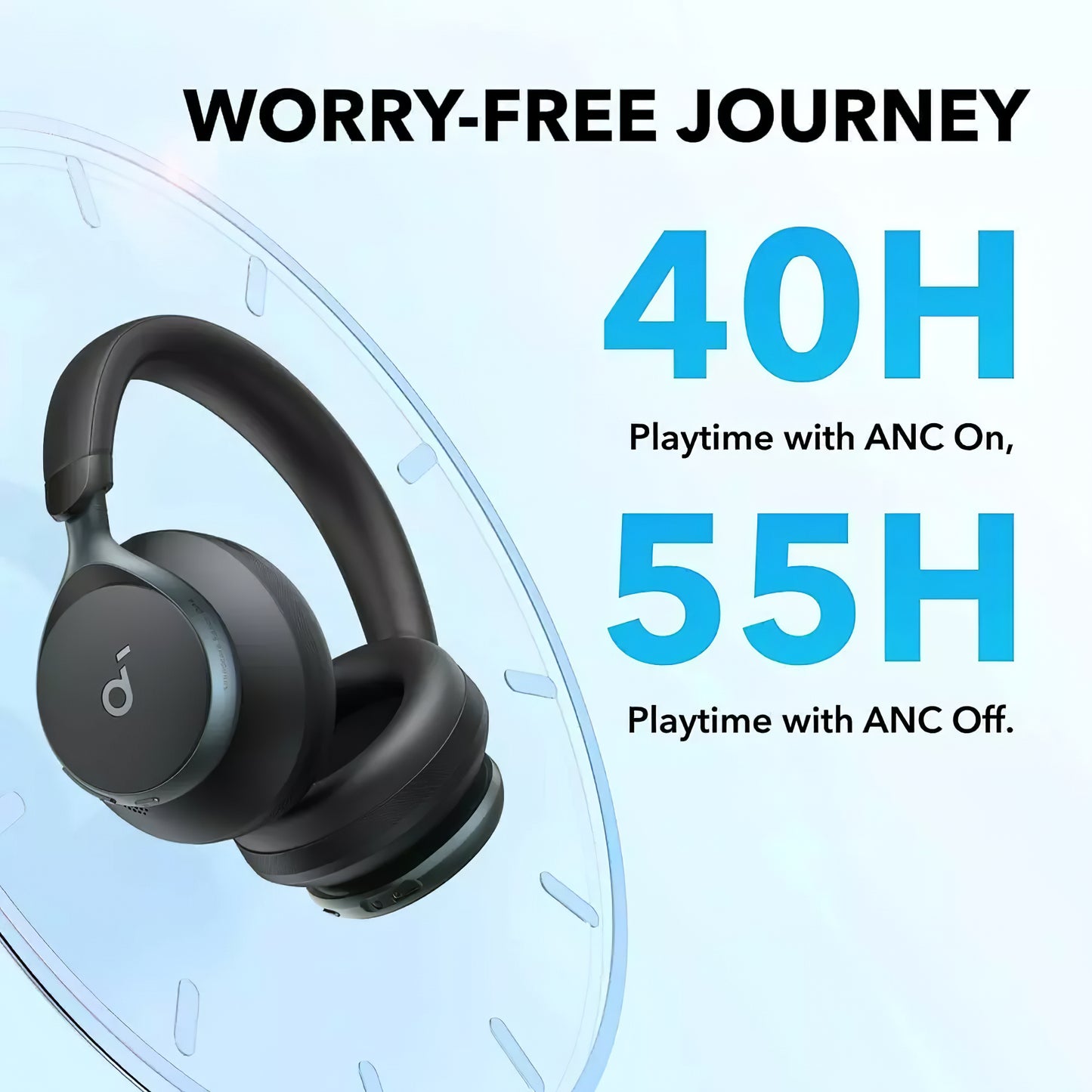 Handsfree Bluetooth Bluetooth Anker SoundCore Space On, Multipoint, A2DP, ANC, Black A3035G11 