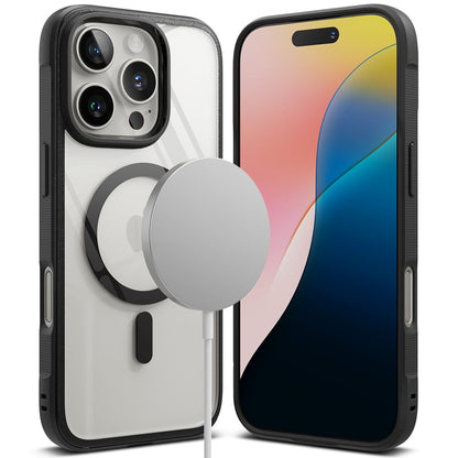 MagSafe Tasche für Apple iPhone 16 Pro Max, Ringke, Fusion Bold, Schwarz 
