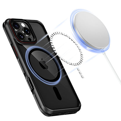MagSafe Case for Apple iPhone 15 Pro, Tech-Protect, Maghybrid, Black 