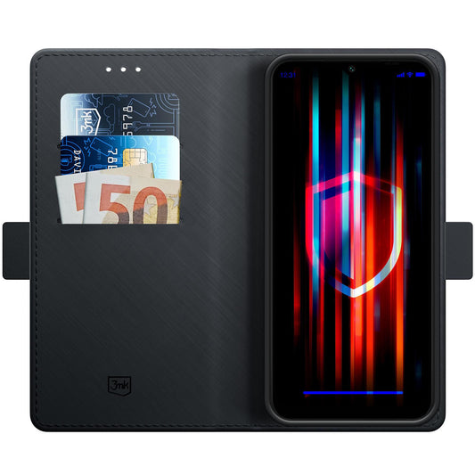 Tasche für Samsung Galaxy A16 5G A166 / A16 4G A165, 3MK, Wallet, Schwarz 